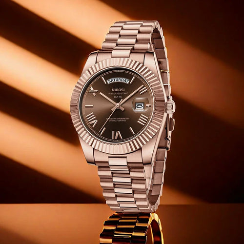 Luxurious Stainless Steel Quartz Watch