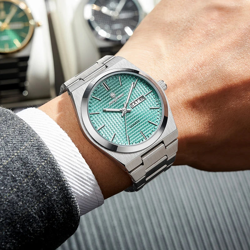 Customized Watch PAAZOMU Luxury Men Clock Fashion Luminous Waterproof Chronograph Date Watch For Man Quartz Men's Watches Relojio