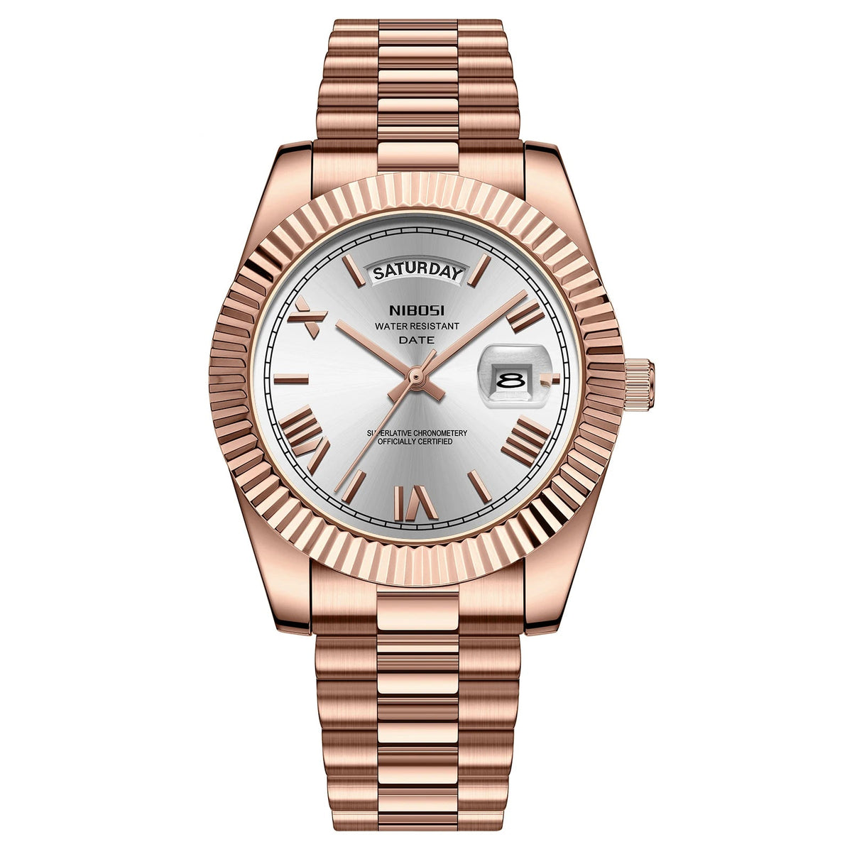 Luxurious Stainless Steel Quartz Watch