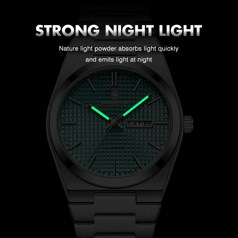 Customized Watch PAAZOMU Luxury Men Clock Fashion Luminous Waterproof Chronograph Date Watch For Man Quartz Men's Watches Relojio