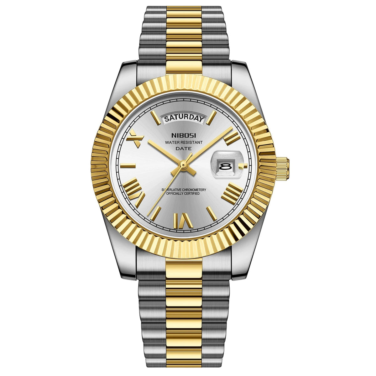 Luxurious Stainless Steel Quartz Watch