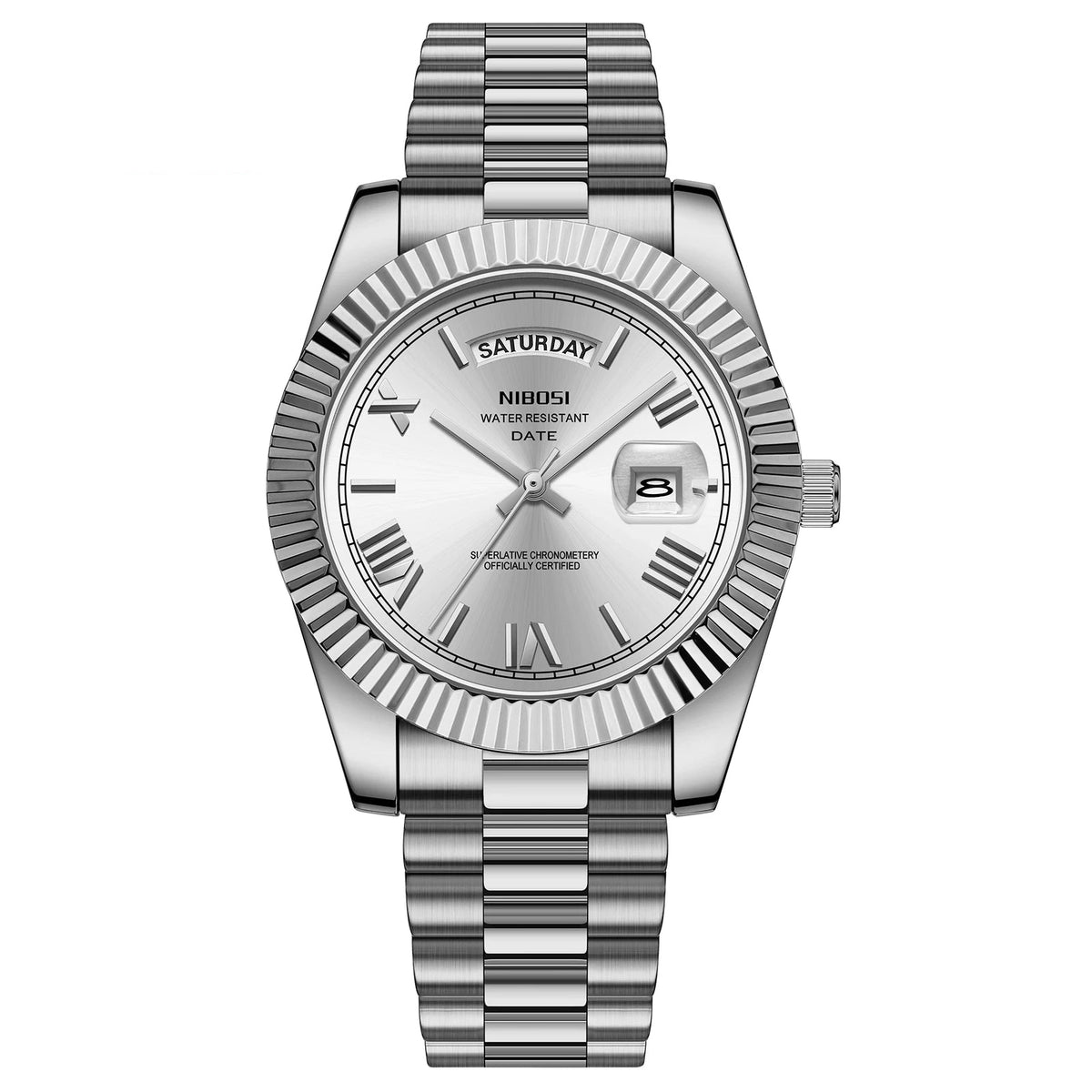 Luxurious Stainless Steel Quartz Watch