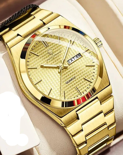 Iconic waffle dial. Integrated steel. Pure modern luxury on your wrist.