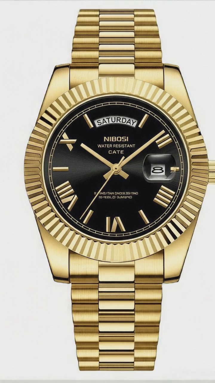 Luxurious Stainless Steel Quartz Watch